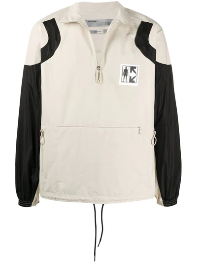 Off-white Journey Zipped Sweatshirt In Neutrals