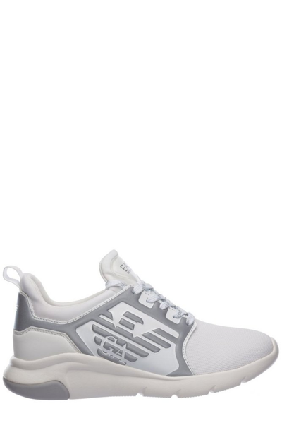 Ea7 Logo Low-top Sneakers In White