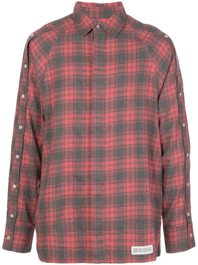 Mostly Heard Rarely Seen Button Down-sleeve Shirt In Red