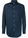 Finamore 1925 Napoli Classic Collared Shirt In Blue