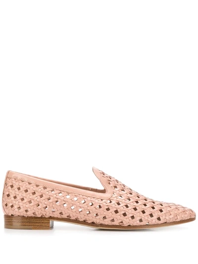 Fratelli Rossetti Woven 20mm Loafers In Pink