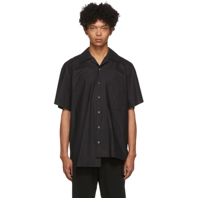 Wooyoungmi Asymmetric-hem Shirt In 819b Black