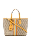 Tory Burch Gemini Link Small Shopping Bag In Yellow