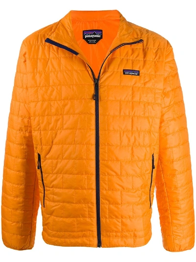 Patagonia Nano Puff Water Resistant Jacket In Orange
