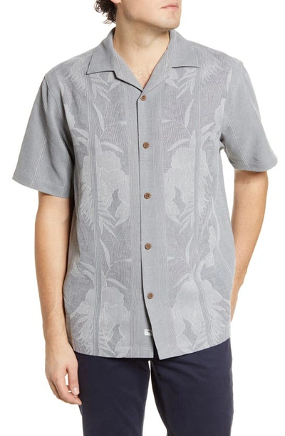 Tommy Bahama Tahitian Border Classic Fit Silk Shirt In Shadow
