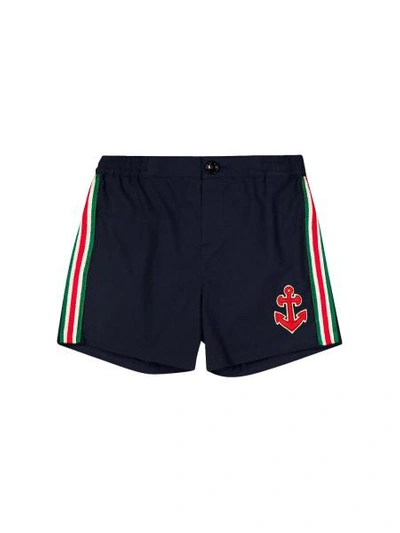 Gucci Kids Shorts For Boys In Blue