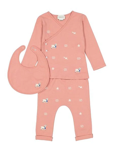 Gucci Babies' Kids Clothing Set For For Boys And For Girls In Rose