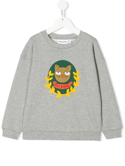 Mini Rodini Kids Sweatshirt For For Boys And For Girls In Grey