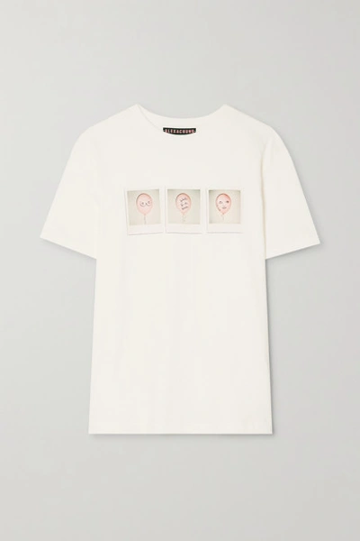 Alexa Chung International Women's Day Printed Cotton-jersey T-shirt In White