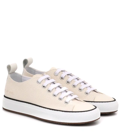 Common Projects Tournament Low Canvas Sneakers In White