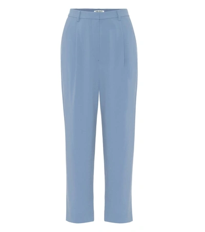 Kenzo High-rise Straight Pants In Blue