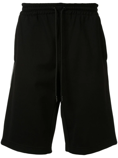Dolce & Gabbana Side Stripe Bermuda Shorts In Black