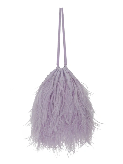 Attico Lilac Hair Clutch In Purple