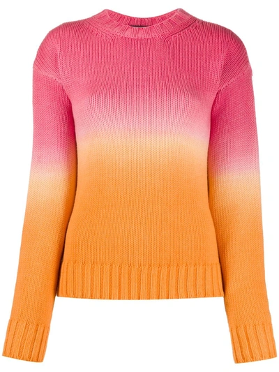 Alanui Wave Life Wool-cashmere Jumper In Fucsia Pink Bla