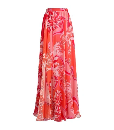 Emilio Pucci Floral Pleated Skirt
