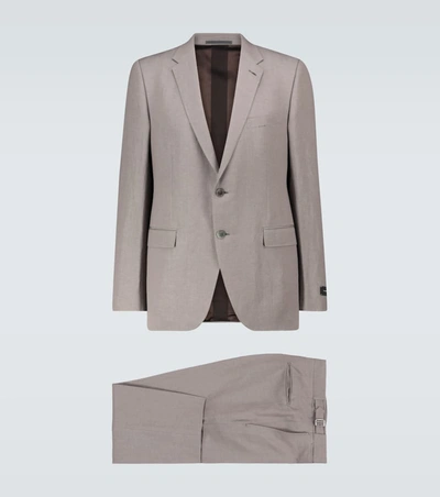 Ermenegildo Zegna Tailored Single-breasted Suit In Grey