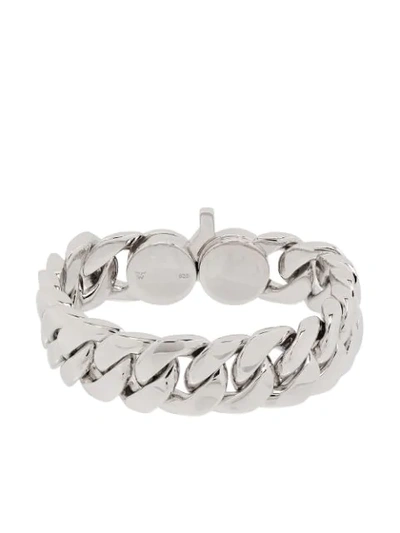 Tom Wood Slim Chunky Curb Link Bracelet In Silver