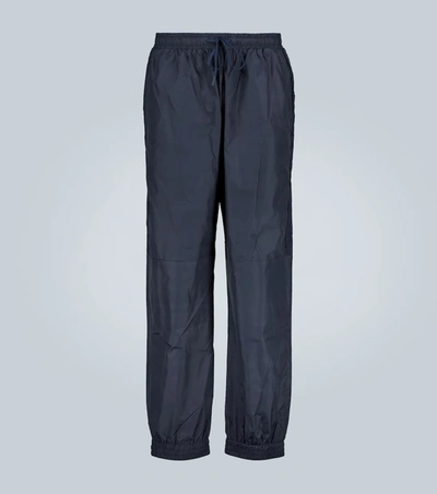Fendi Sweatpants With Logo Piping In Blue