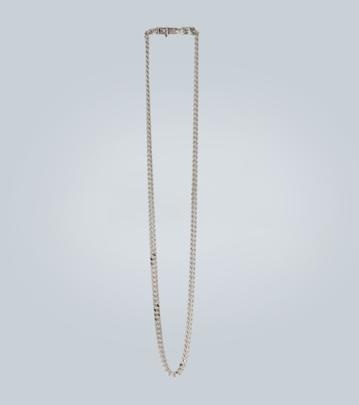 Tom Wood Rhodium-plated Chain Necklace In Silver