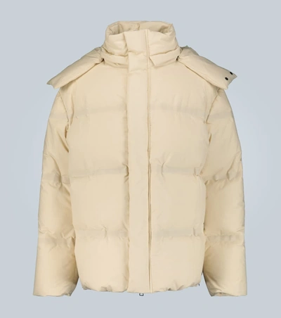 Bottega Veneta Heavyweight Down-filled Coat In Toile