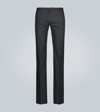 Incotex Slim-fit Cotton-blend Twill Trousers In Grey