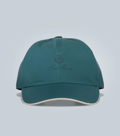 Loro Piana Logo棒球帽 In Green