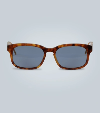 Gucci Rectangular Sunglasses With Acetate In Brown