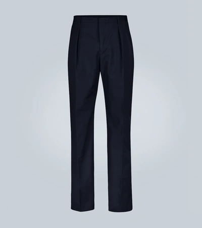 Valentino Straight-fit Pants In Blue