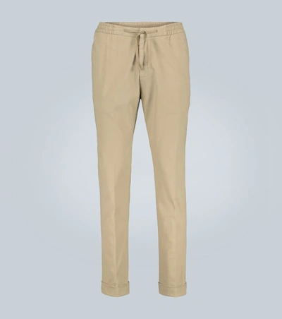 Officine Generale Officine G N Rale Phil Drawstring Pants In Chinchilla