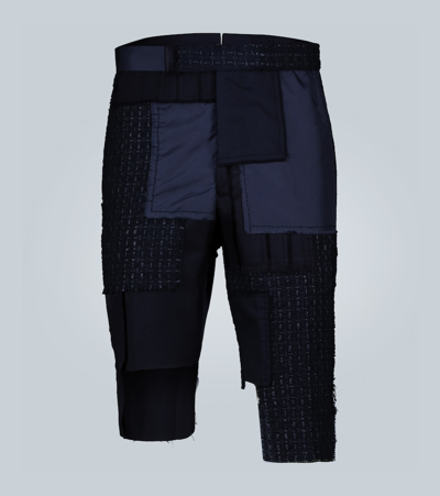 Thom Browne Stacked Hem Shorts In Black