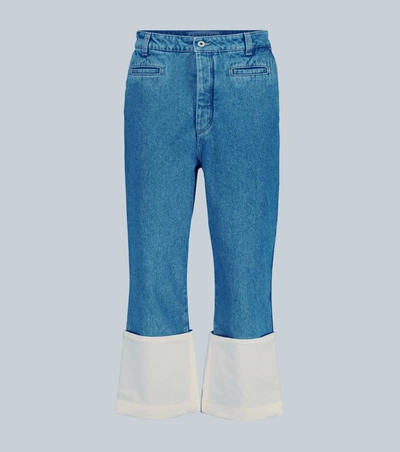 Loewe Fisherman Stonewashed Jeans In Blue