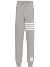 Thom Browne 4-bar Motif Trackpants In Grey