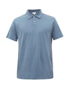 Sunspel Cotton-jersey Polo Shirt In Fern Blue