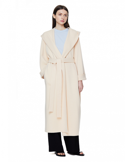 The Row Beige Hooded Eliona Coat