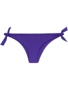Fisico Tie Side Bikini Bottoms In Purple