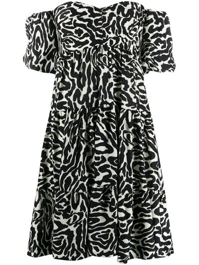 Pinko Animal Print Dress In Black