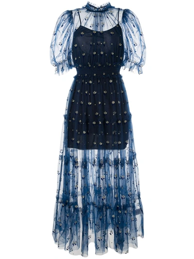 Alice Mccall Cowboy Tears Midi Dress In Blue