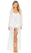 Homebodii Helena Long Robe In White