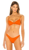 Beach Riot X Revolve Camilla Underwire Bikini Top In Orange