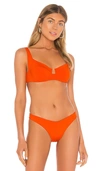 L*space Camellia Underwire Bikini Top In Poppy