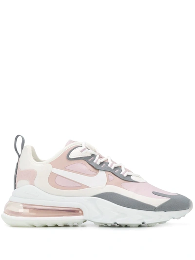 Nike Air Max 270 React Pink And Grey Trainers | ModeSens