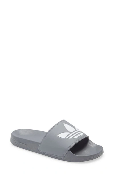 Adidas Originals Adidas Men's Originals Adilette Lite Slide Sandals In Grey Three/cloud White