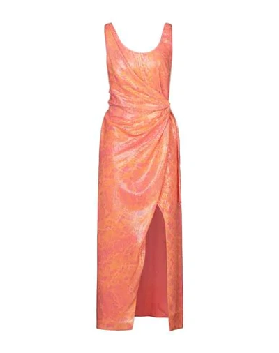 Patrizia Pepe Long Dresses In Orange