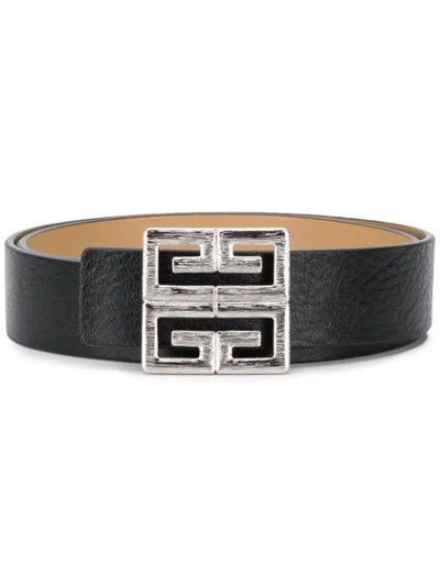 Givenchy 3cm Black Leather Belt