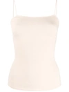 Lemaire Fine Gauge Knitted Vest Top In Neutrals