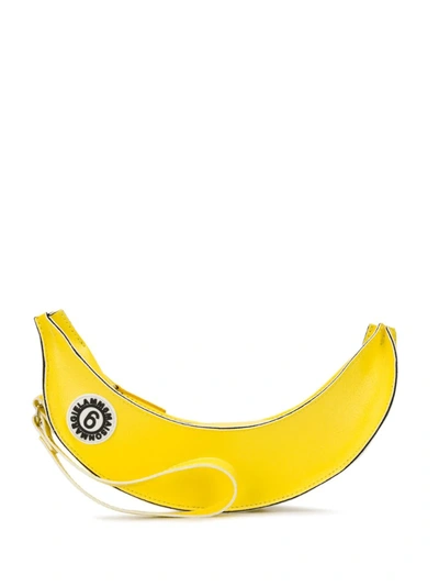 Mm6 Maison Margiela Banana Clutch In Yellow