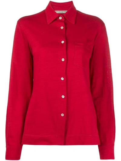 Holland & Holland Chest Pocket Shirt In Red