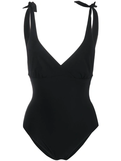 Anjuna Viviana Deep V-neck Swimsuit In Black