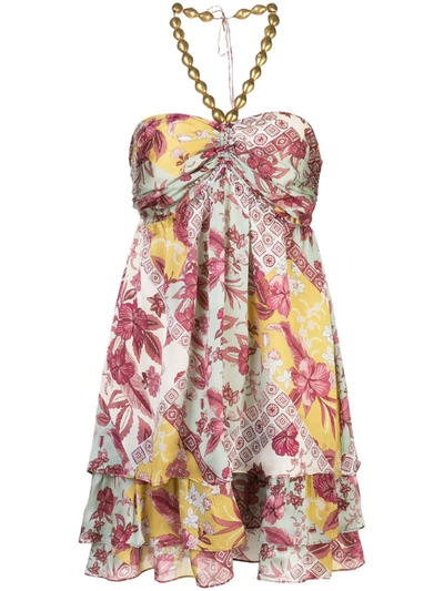 Alexis Irati Floral Print Dress In Purple