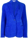 P.a.r.o.s.h Fitted Single-breasted Blazer In Blue